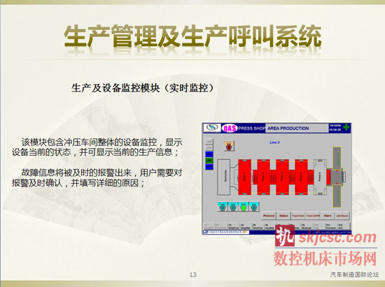 冲压生产的自动化及生产管理系统