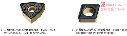 图3 硬质合金涂层粗、精加工刀具
